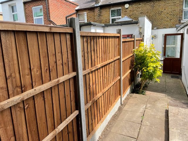new fence after