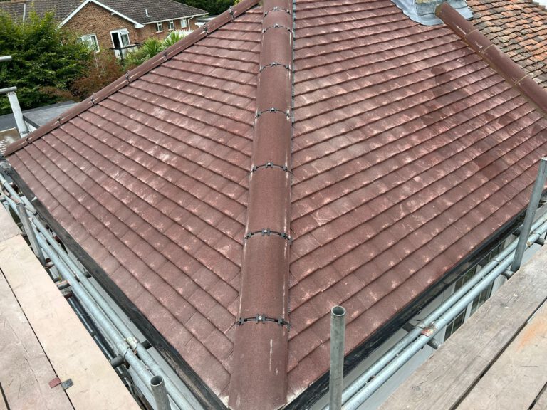 Roof work after